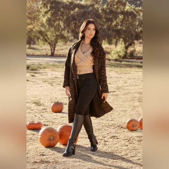 NEW Zebra Cocoon Coat size M - Picture 3 of 9